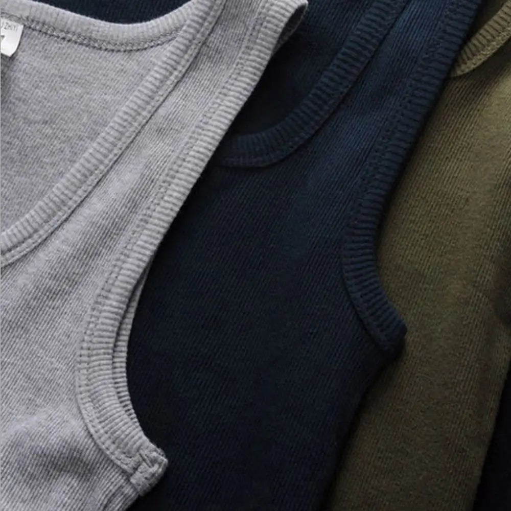 Classic Men Women Cotton Tank Top Summer Casual Fitness Bodybuilding Singlet Solid Color Outerwear Sweatshirt Sleeveless T-shirt