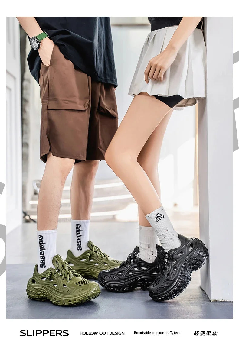 2025 Mens shoes Couple Sandals For Men New Fashion 2025 Summer Outdoor Hole Shoes for Women Sandals Sandalias Hombre Sandalias