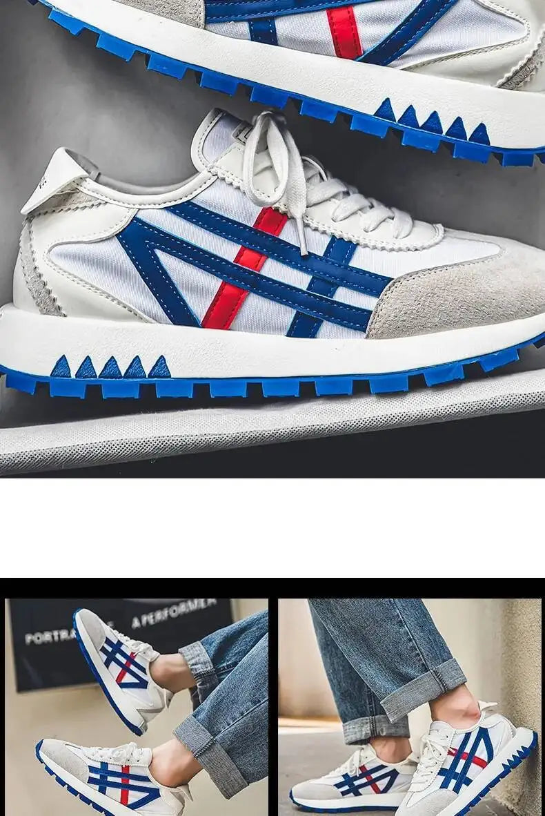 2025 New Men's Shoes Fashionable Versatile Casual Sports Lightweight Non-slip Breathable Shoes With Thick Soles For Men