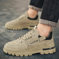 Men's shoes four seasons outdoor work shoes soft sole comfort labor shoes breathable anti-slip work boots caausl youth tide shoe