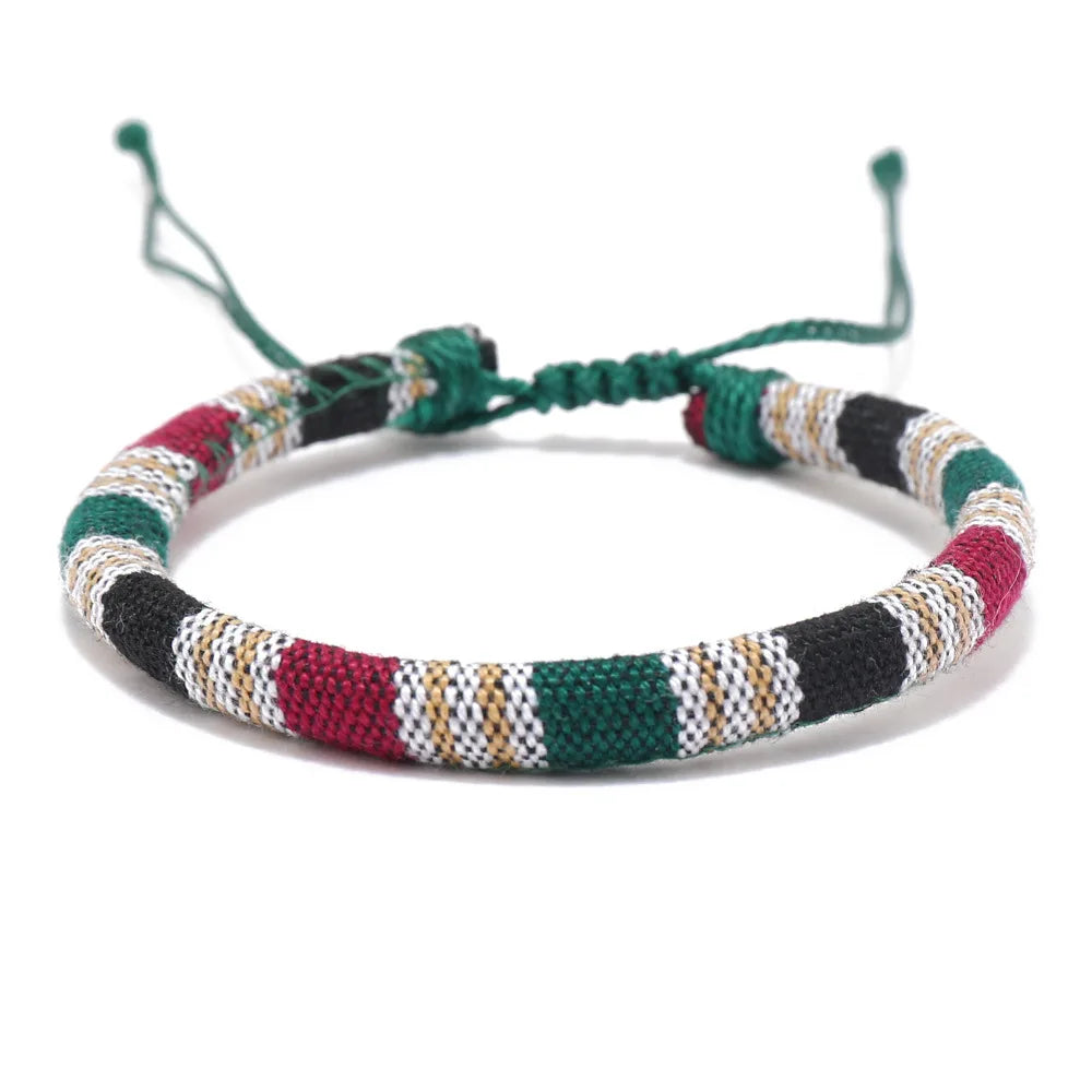 12Pcs Bohemian Surfer Beach Bracelet Set Men & Women Braided Boho Summer Bracelets Handmade Festival Jewelry Accessories