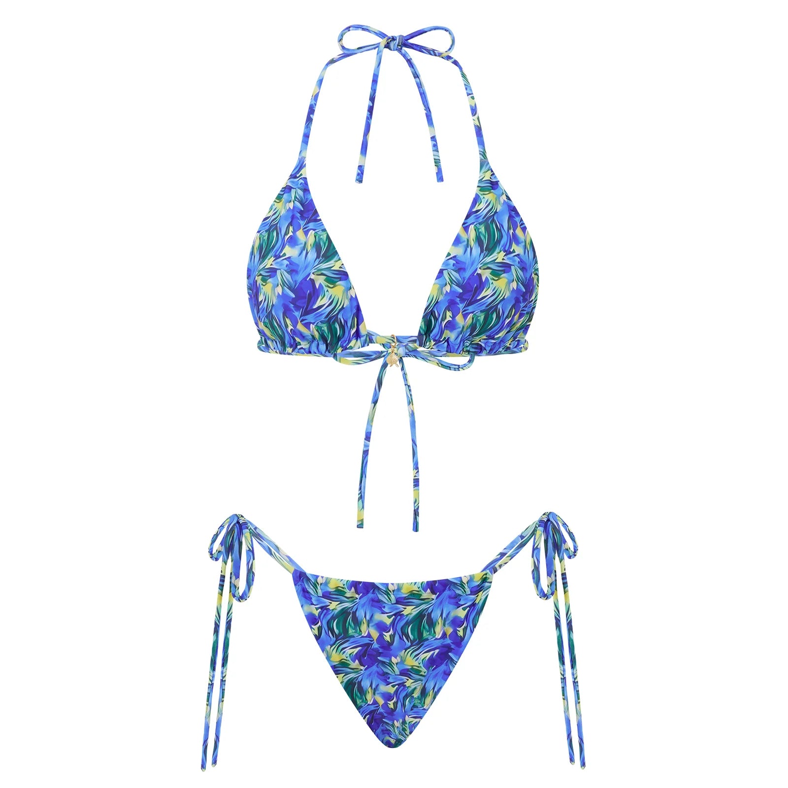 hirigin Women 2 Pieces Bikini Swimsuit Spaghetti Strap Top Tie Side Triangle G-Thong Bathing Suit Beach Holiday Swimwear