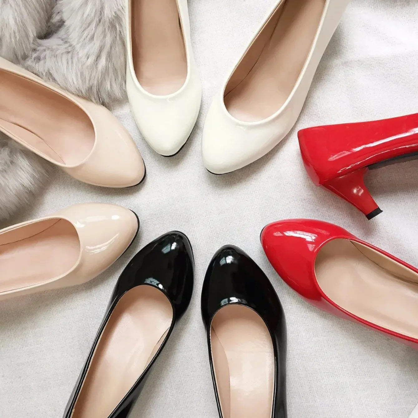 Female Pumps Nude Shallow Mouth Women Shoes Fashion Office Work Wedding Party Shoes Ladies Low Heel Shoes Woman Zapatos De Mujer
