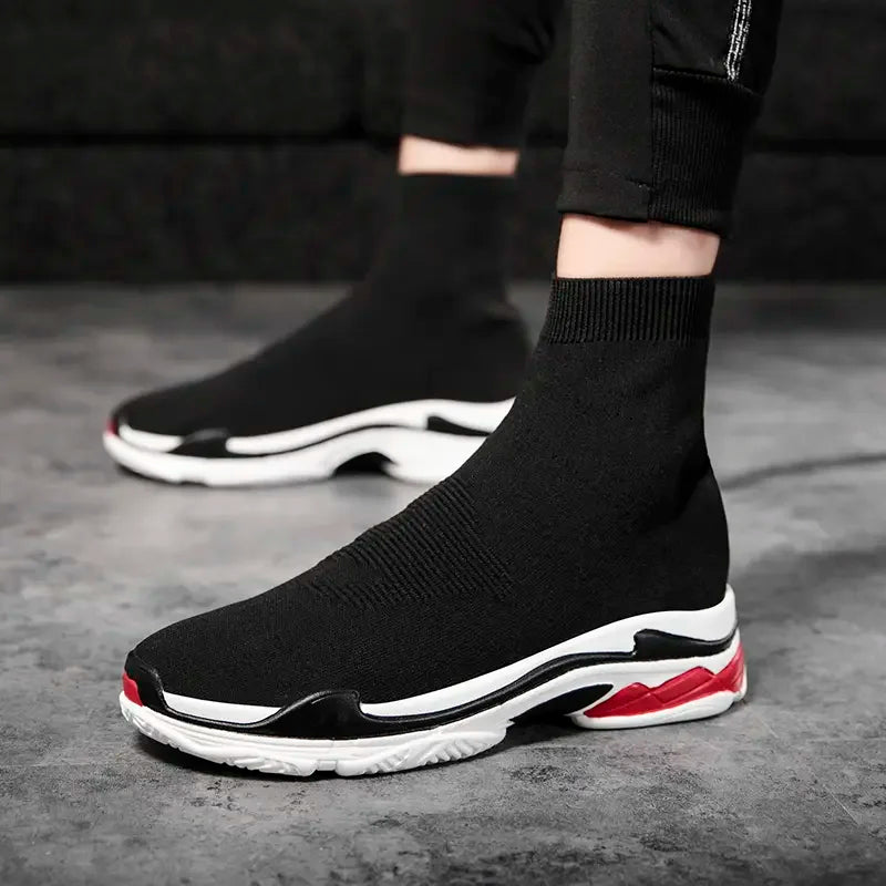 Shoes for Men Sneakers Men All Brands Tennis Loafers Shoes Tide Women Elastic Socks Shoes Fashion Casual Shoes Large 2024 Autumn