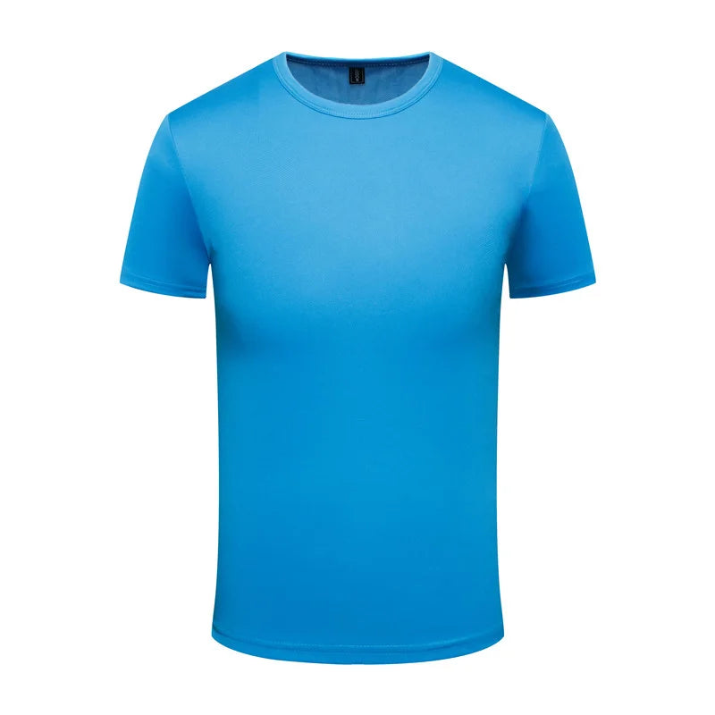 2023 Men's And Women's Quick Drying Round Neck T-shirt Customized Printed Embroidery Logo Sports Fitness Short Sleeve 10 Colors