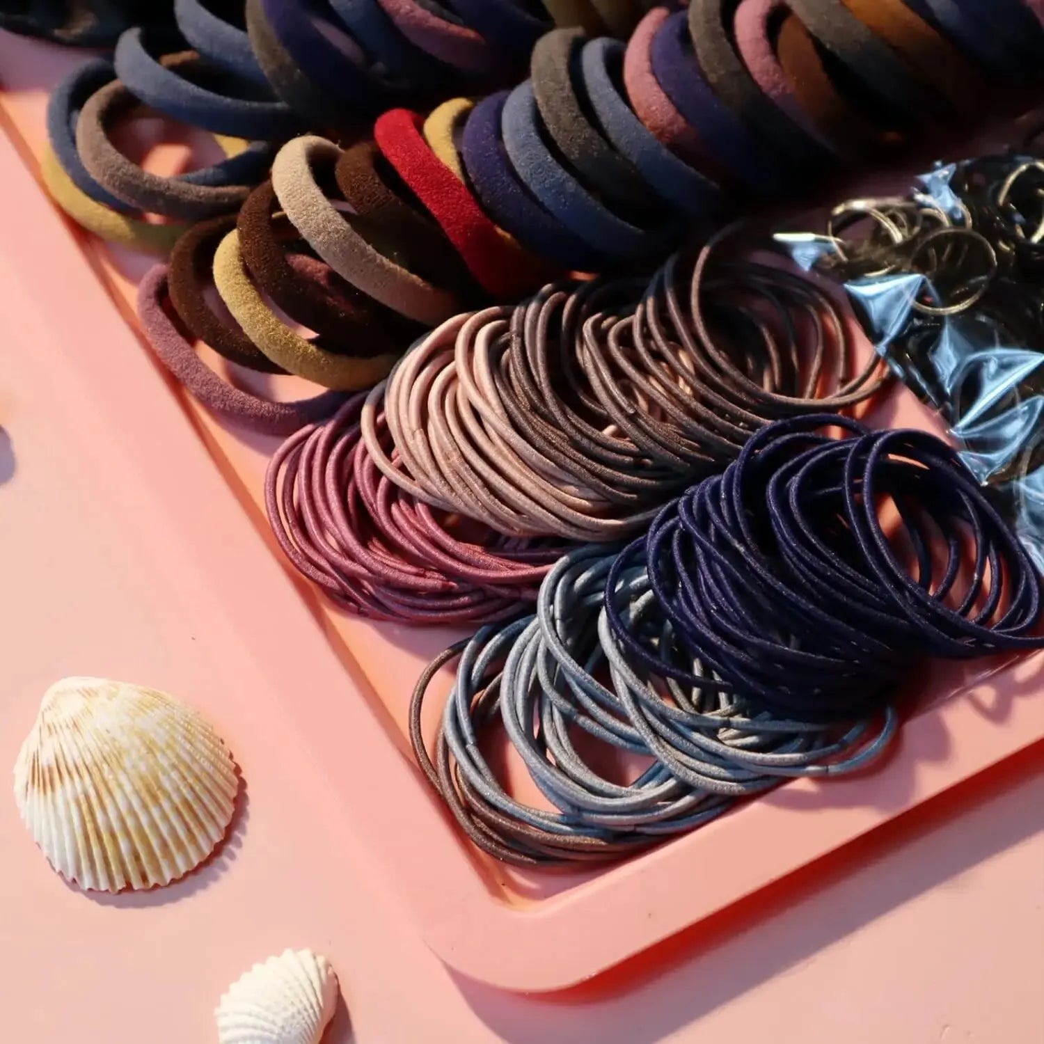 755/1510PCS Hair Accessories Set for Women Seamless Ponytail Holders Hair Bands Scrunchies Girls Variety Rubber Bands Hair Ties
