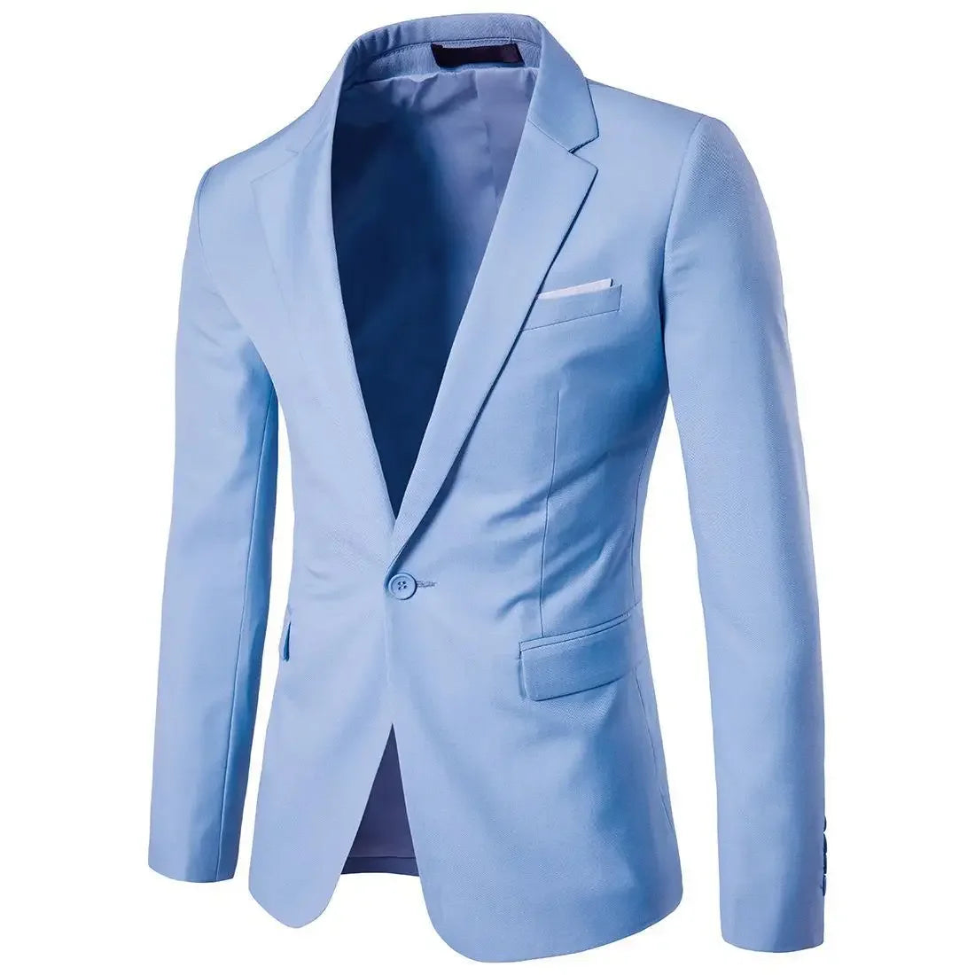 Men Blazer Single Button Cardigan Full Sleeve Slim Fit Turn Down Collar Top Blazer Solid Smart Casual Outwear Spring 2025