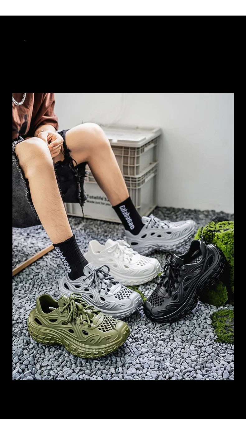 2025 Mens shoes Couple Sandals For Men New Fashion 2025 Summer Outdoor Hole Shoes for Women Sandals Sandalias Hombre Sandalias
