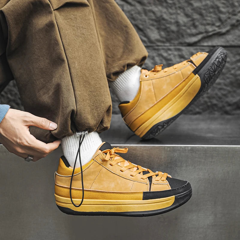 Men's shoes - Spring/Autumn light and fresh street sports casual shoes that are versatile and retro trendy.