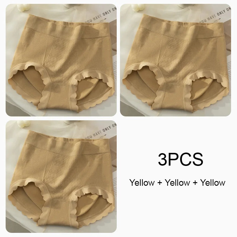 Women's Lingerie High Wait Underwear Lady Soft Briefs Panties Women Sexy Female Lingerie Panties Set Pack Triangular Underpants