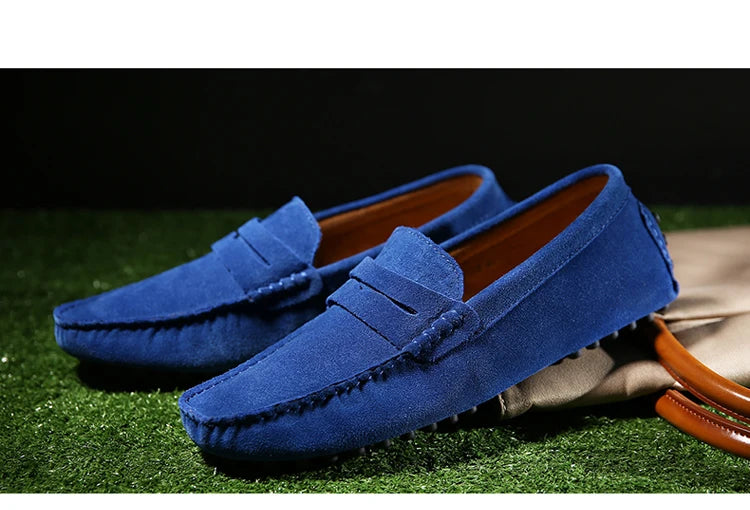 38-50 Shoes Men Casual Shoes Fashion Men Shoes Genuine Leather Men Loafers Moccasins Slip on Men Flats Male Driving Shoes