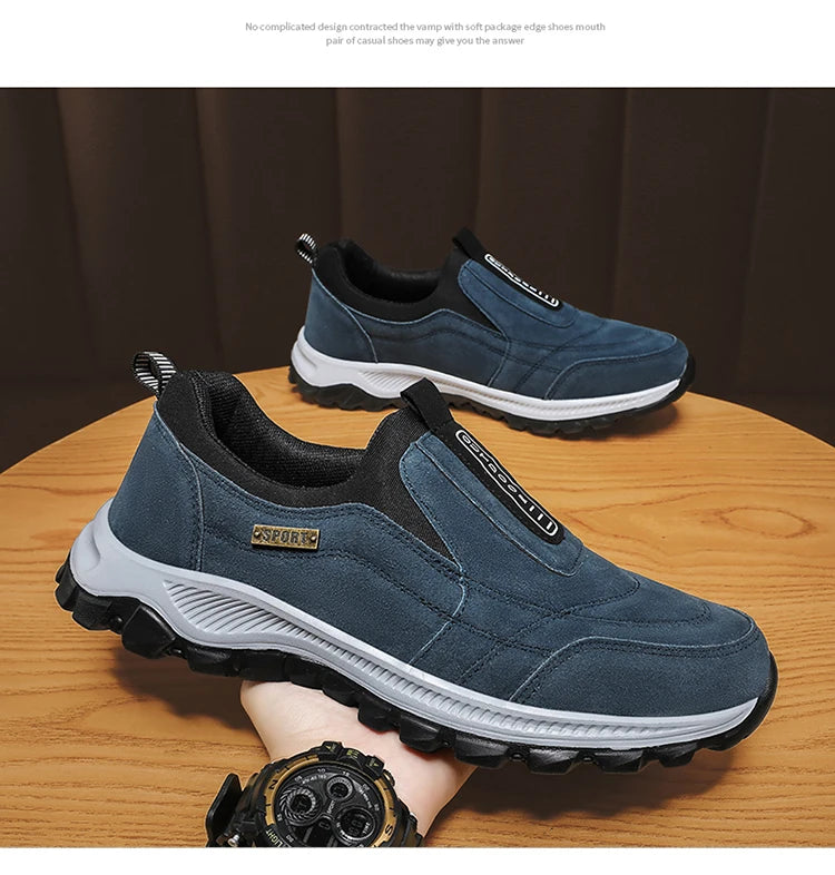 Men's Walking Shoes High-Quality Lightweight Non-Slip Outdoor Sports Shoes Comfortable Fashionable Hiking Shoes Loafers For Men
