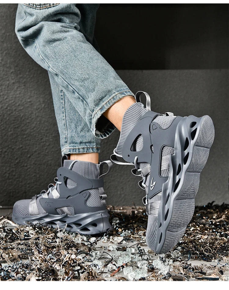 Fashionable, comfortable and casual sports shoes, work boots, anti-puncture and anti-crush safety shoes, men's protective shoes