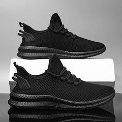 Outdoor Jogging Training Hiking Sports Shoes Men's Non Slip Casual Breathable Running Women's Ven Knit Lace Up Shoes