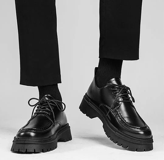 Men's Leather Shoes Dress Formal Business Male Casual Shoe High Quality Fashion Footwear Offer Classic Original Size 45 Adults