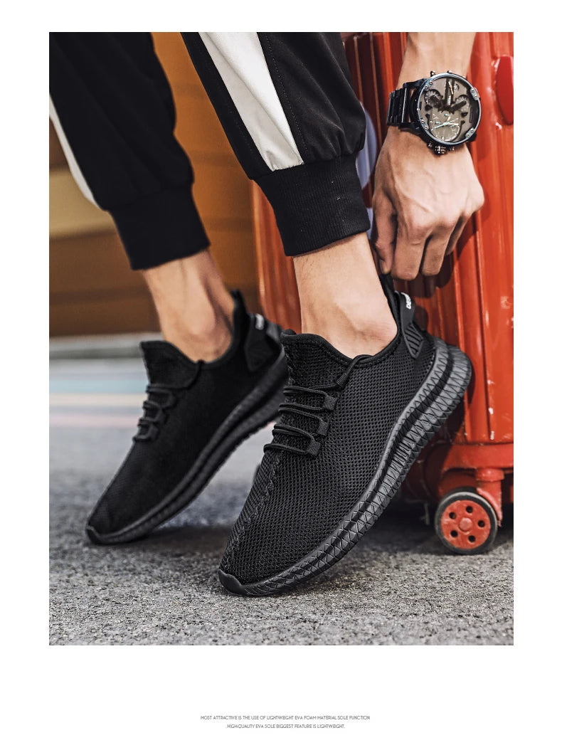 Outdoor Jogging Training Hiking Sports Shoes Men's Non Slip Casual Breathable Running Women's Ven Knit Lace Up Shoes