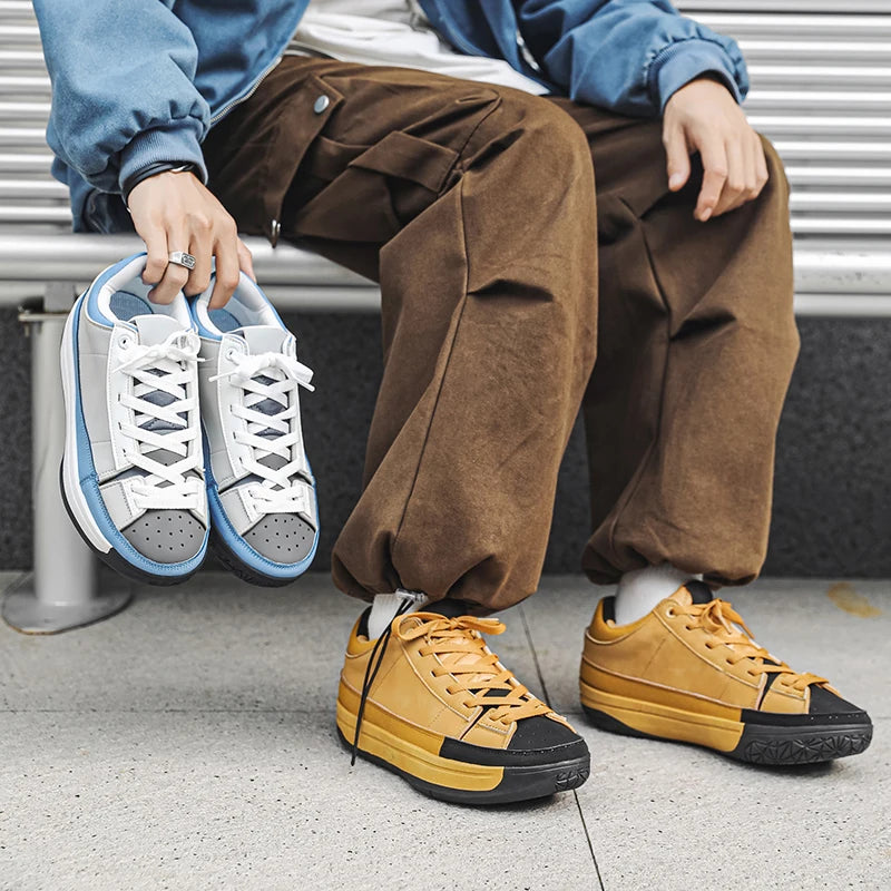 Men's shoes - Spring/Autumn light and fresh street sports casual shoes that are versatile and retro trendy.
