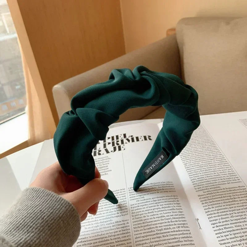 2024 Fashion Hair Accessories Hair Hoop Hair Bands for Women Girls Flower Solid Color Headbands Designer Wide Hairband Headwear