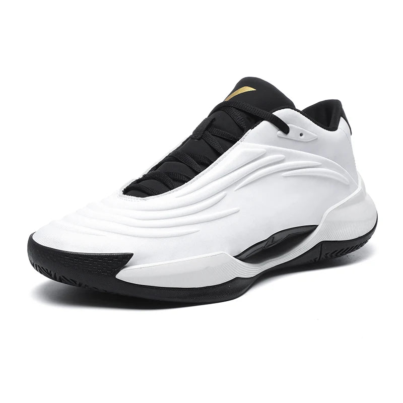 High-quality Men Basketball Shoes for Women Leather Basketball Sneakers Men Outdoor Rubber Anti Slip Sports Training Shoes Male
