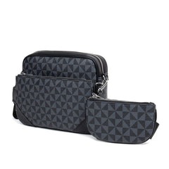 תיקי כתף מודפסים לגברים אביזרים מרובים תיקי עור לגברים תיק יד עם שרשרת תיקי כתף צלב גוף