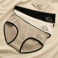 Women Crotch Pure Panties Underpants Cute Seamless Comfortable Underwear Solid Briefs Ladies Low-Rise Lingerie Underwears