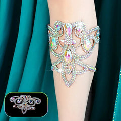 Belly Dance Performance Accessories for Women Senior AB Stones Chain Belt Competiton Foot Jewelry Beach Barefoot Accessories