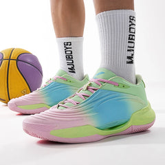 High-quality Men Basketball Shoes for Women Leather Basketball Sneakers Men Outdoor Rubber Anti Slip Sports Training Shoes Male