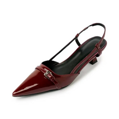 2025 Women Shoes Pumps Sandals Spring Fashion Pointed Toe Slingbacks Female Footwear Summer Ladies Shallow Shoes High Heels