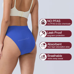 Menstrual Underwear Cotton Menstruation Panties High Waist Menstrual Cycle Absorbent Underwear Women Abundant Flow Underpants