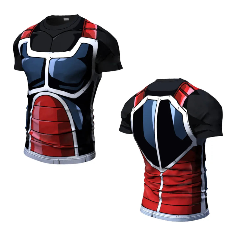 New Cosplay Printed Clothing Fitness Running T shirt Men O-Neck Cartoon Bodybuilding Sport Shirts Tops Gym Men T shirt