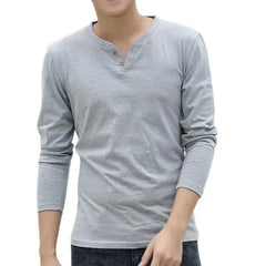 Great  Men T-shirt Slim Casual Base Shirt Long Sleeve Fit Autumn T-shirt for Daily Wear