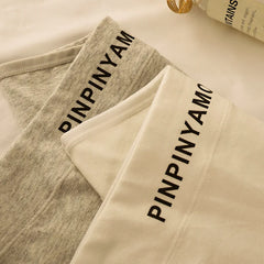 Atmungsaktive, bequeme Damen-Baumwollunterwäsche mit antiviralem Zwickel und Buchstabenprint