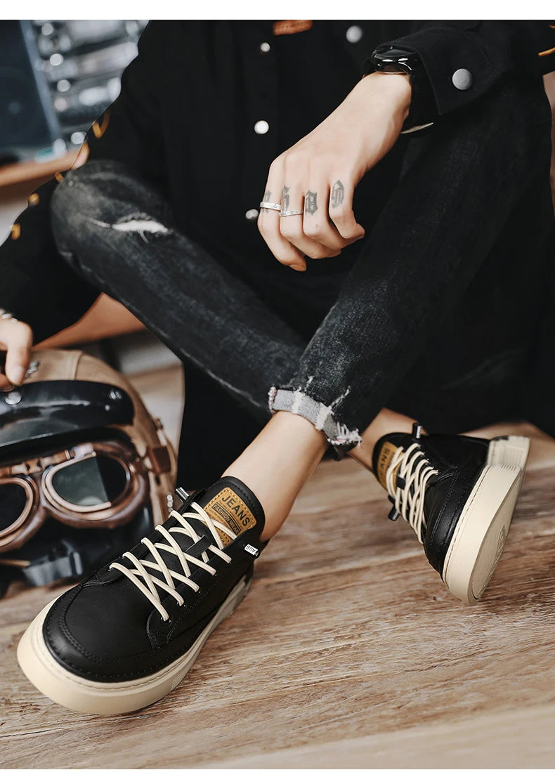 New Shoes for Men Comfortable Flat Men's Casual Shoes Outdoor Wild Men's Sneakers High End Fashion  Shoes Male
