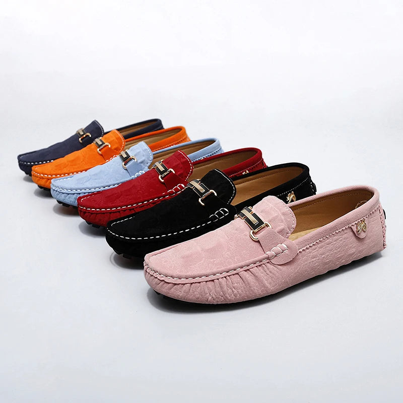 2025 New Men's Shoes Small Size Handmade Beanie Shoes 38 Casual 37 Frosted Loafers 36 Slip-On Shoes Driving Shoes for Men and Women