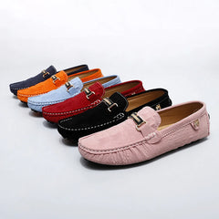 2025 New Men's Shoes Small Size Handmade Beanie Shoes 38 Casual 37 Frosted Loafers 36 Slip-On Shoes Driving Shoes for Men and Women