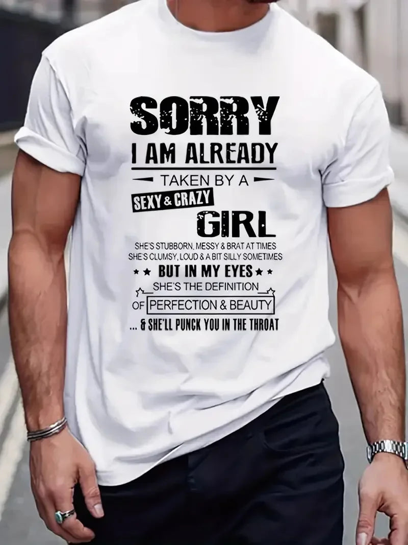 Men's Tops New Style Letter Print Fashion Casual Short-sleeved T-shirt Streetwear  Men Clothing  Graphic T Shirts  Harajuku