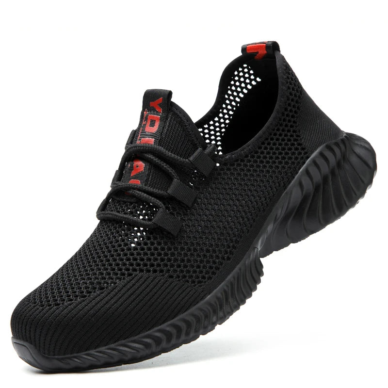 Lightweight Comfort Safety Shoes For Men Women Work Shoes Sneakers Steel Toe Shoes Puncture-Proof Breathable Protective Shoes