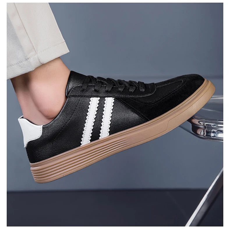 Shoes Men 2025 Trend Casual Sneakers Comfortable Lace Up Flats Tennis Shoe Breathable Walking Jogging Shoe