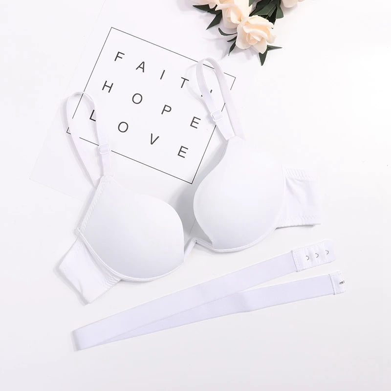 Sexy Womens lingerie with a deep u-neck ecmln push-up, u-shaped bra, sexy bras,underwear with a cut on the back, underwear