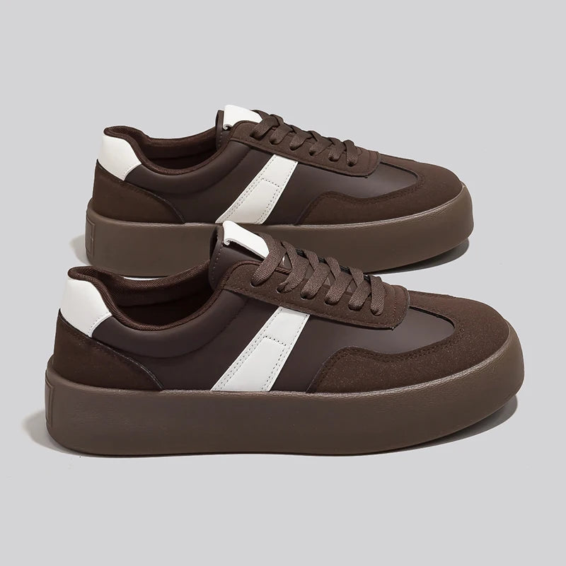 Men's and Women's Fashionable Casual Sports Shoes, Versatile Thick-soled Platform Shoes, White Sneakers, Autumn Training Shoes