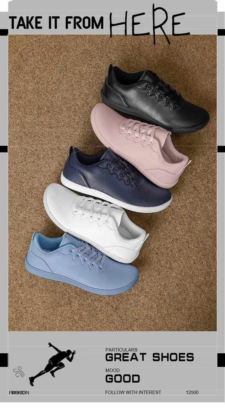 womens Barefoot Shoes Wide Toe Box Casual Sneakers Unisex Plus Size Toe Shoes Zero Drop Minimalist Walking Flats for Men