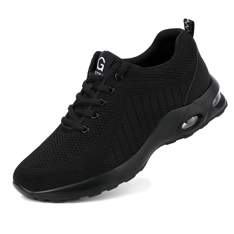 Mens Safety Work Shoes Steel Toe Outdoor Protective Boots Wear-Resisting Lightweight Unisex Sneakers Womens Shoes Size 36-46