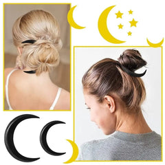 Women Girls Hair Accessories Hair Styling Tools Retro Style Hair Comb Headdress Moon Shape Hairpin Hair Fork