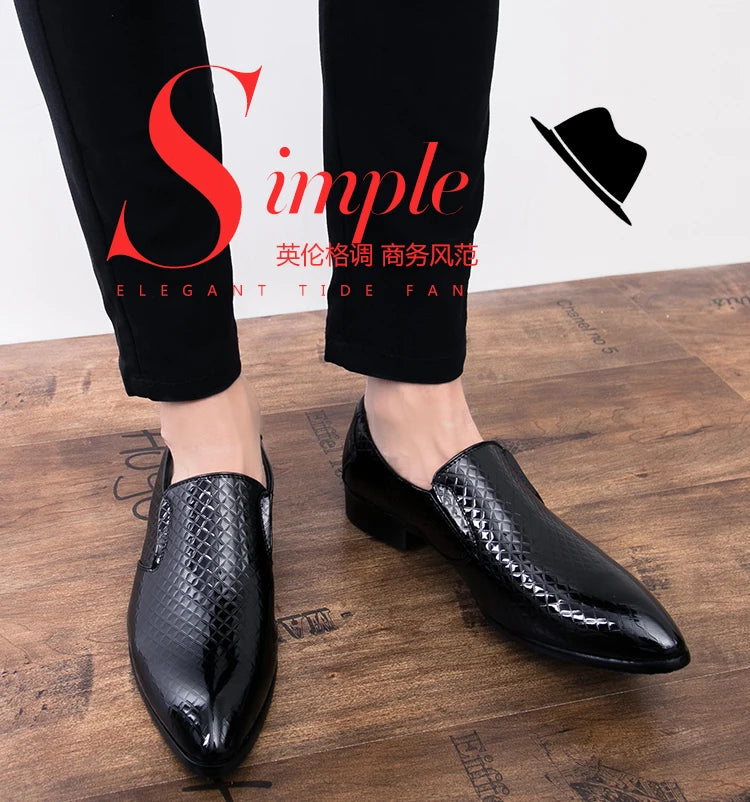 Shoes for men shoes leather shoes business dress shoes all-match casual shock-absorbing wear-resistant footwear large size