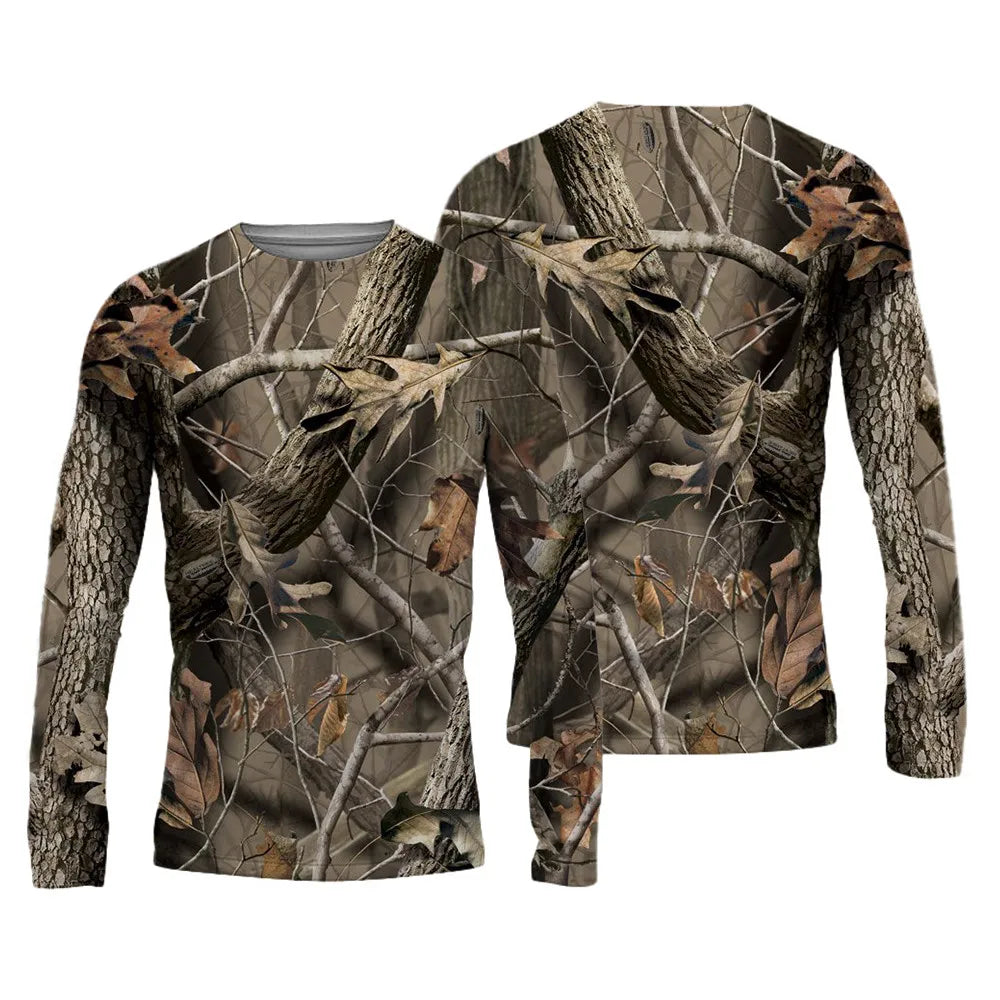 New Summer Men's Fishing Shirts Breathable T-Shirt Fishing Apparel Long Sleeve Outdoor Sports Crewneck Tops Fishing Shirts 6XL