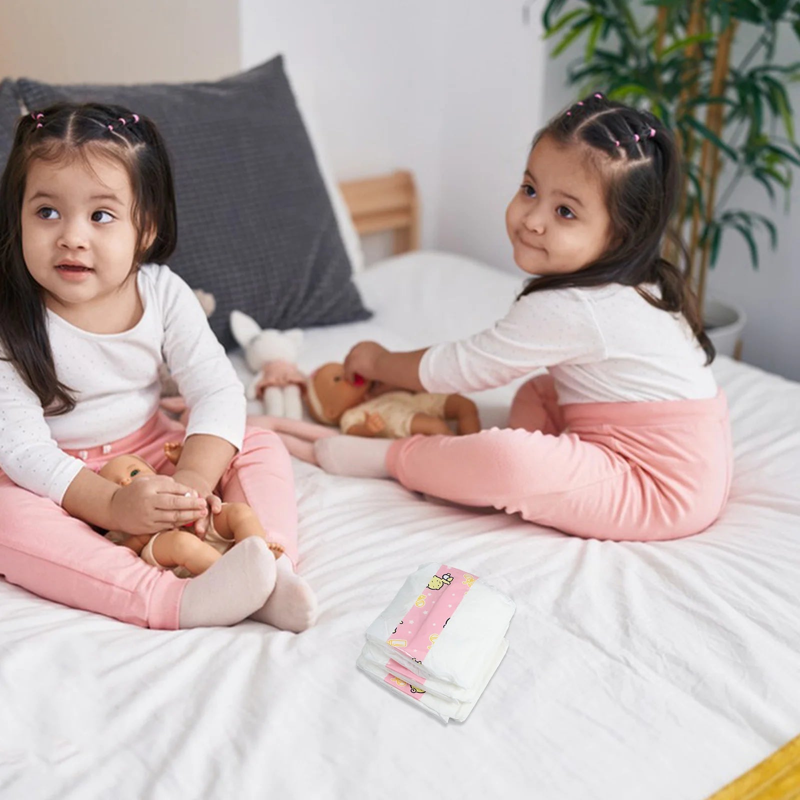3 Pcs Diapers Toys Accessories Decorative Kids Pretend Play Baby Diapers Nappies For Dress Up Accessories Diapers