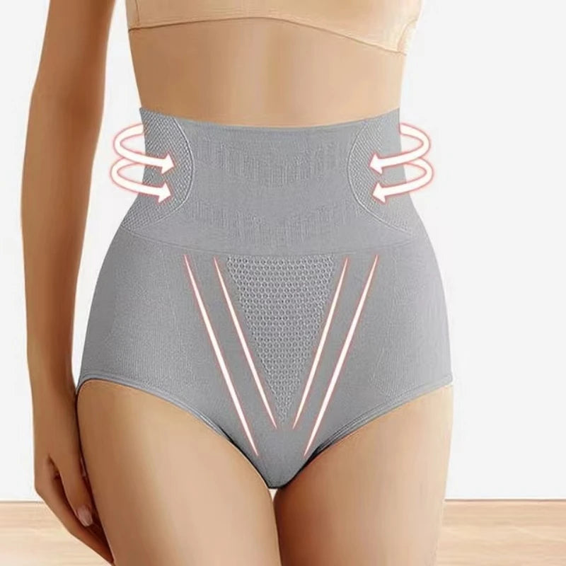 Nahtlose, figurformende Damen-Slips mit hohem Bund, Hüftlifting, Dreiecksformung, Bauchstraffung, Dessous
