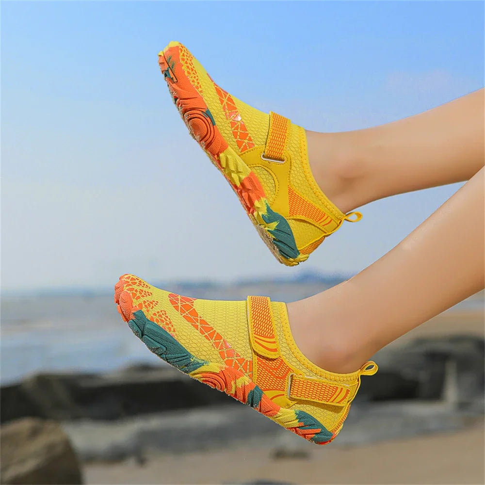 Water Shoes Women Men Quick Dry Five Finger Barefoot New Outdoor Upstream Wading Swimming Aqua Shoes Summer Beach Sneakers 2025