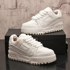 Designer Wedding Party Men Shoes Autumn Fashion Casual Sneakers Man Thick Bottom Walking Office Leisure Loafers Shoes for Men