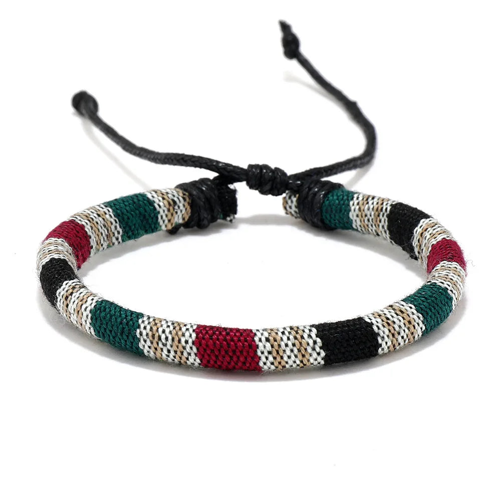 12 Boho Surfer Beach Bracelet Set Men & Women Braided Boho Summer Bracelets Handmade Festival Jewelry